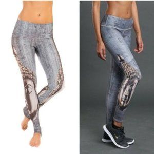 Noli Buddha Print Yoga Legging Grey XS
